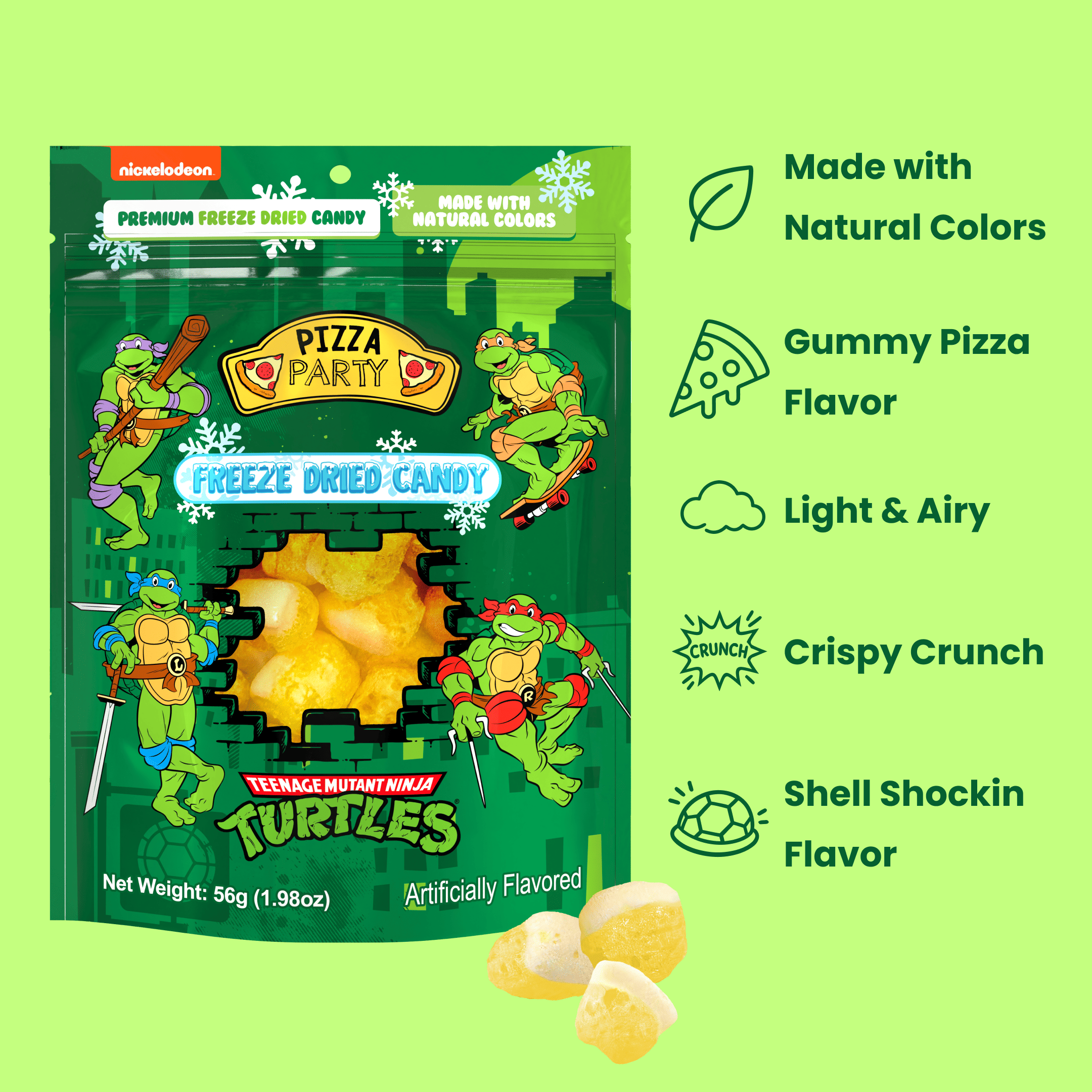 Ninja Turtles Pizza Party Freeze Dried – Bubblegum Kids