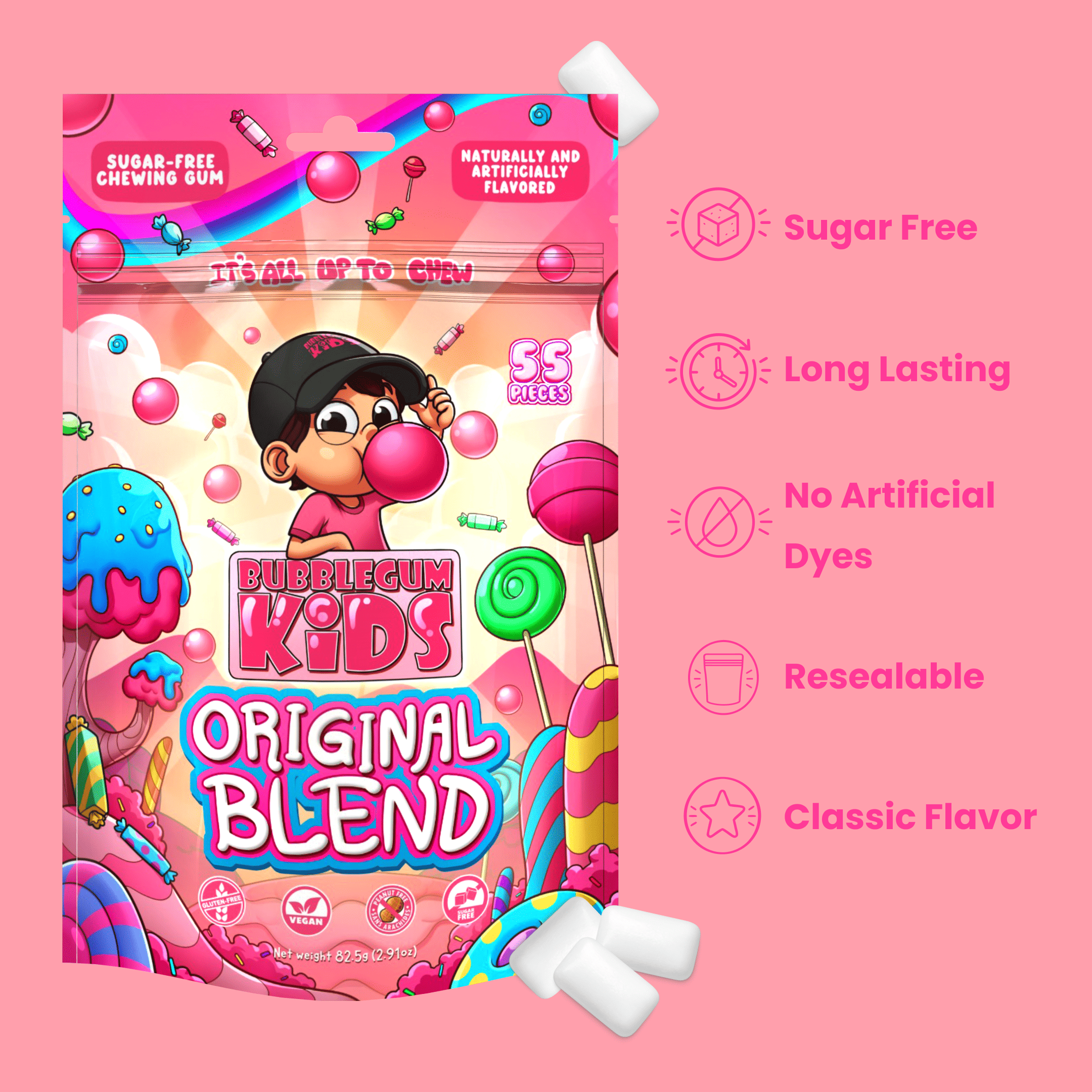 Bubblegum's Original Blend Gum – Bubblegum Kids