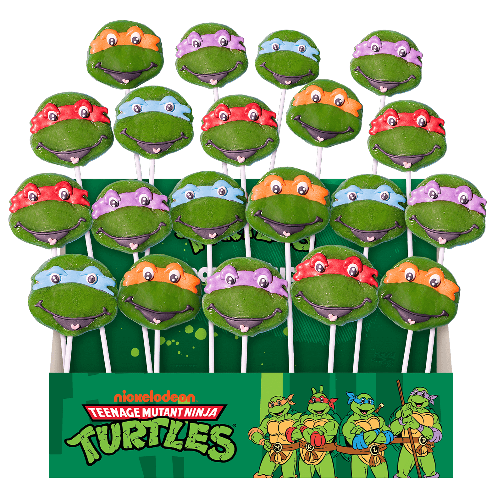 Ninja Turtles Lollipops - 20 Piece Display