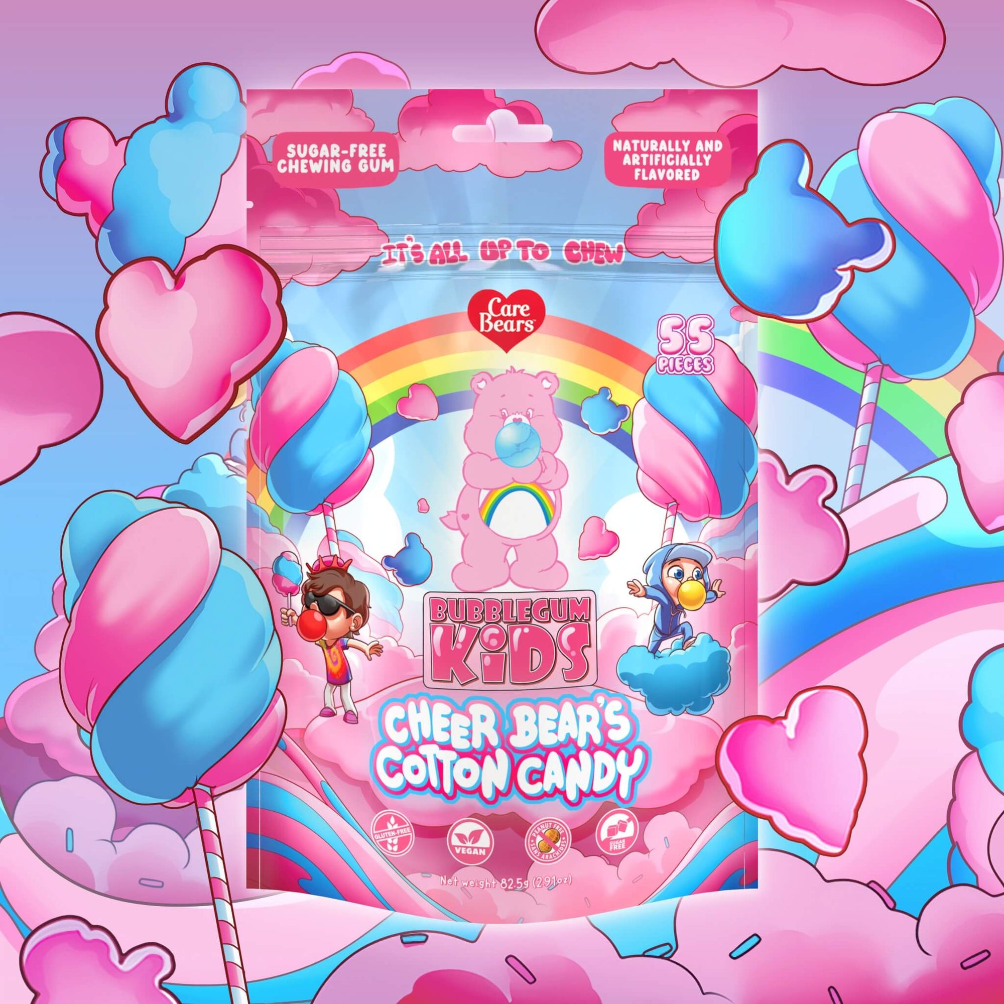 Cheer Bear's Cotton Candy Gum Main