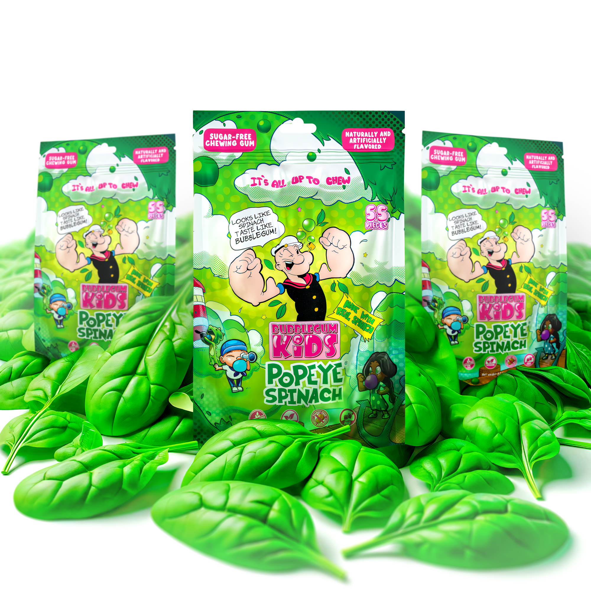 Popeye Spinach Gum