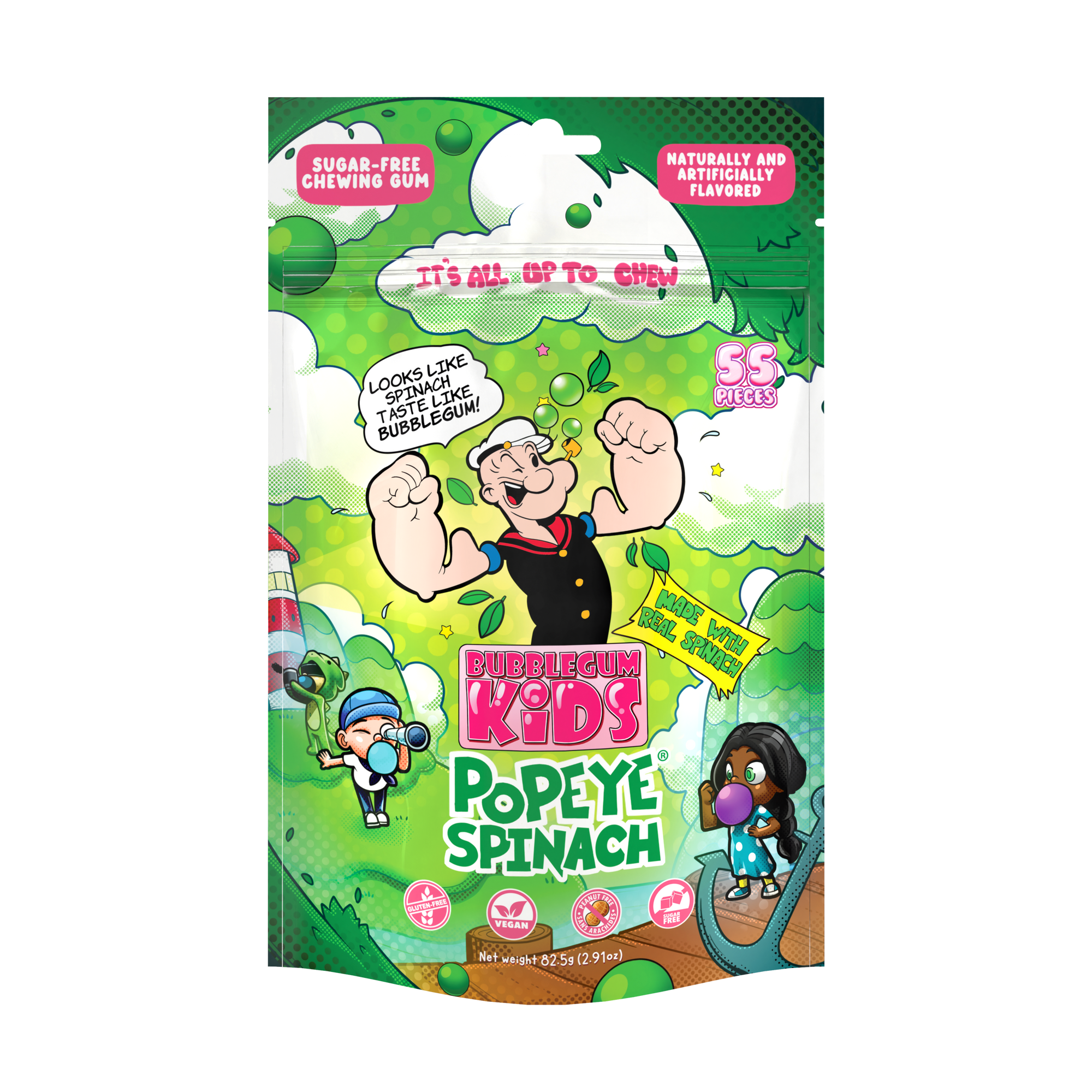 Popeye Spinach Gum