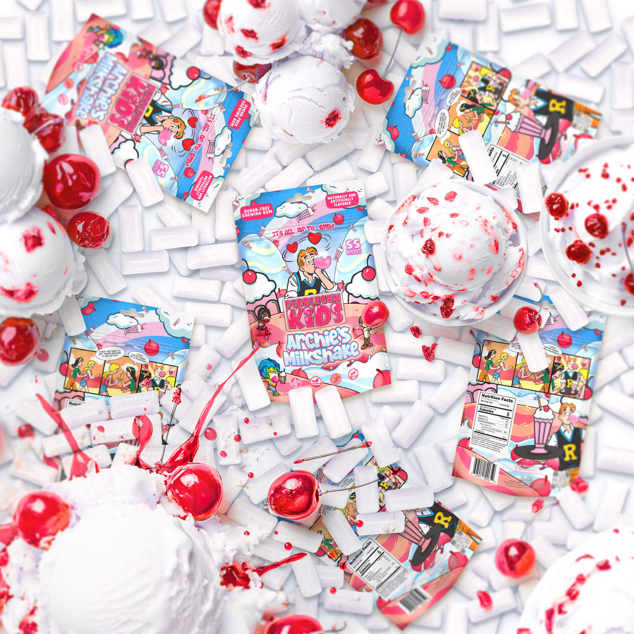 Archie Milkshake Archie's Milkshake Gum – Bubblegum Kids