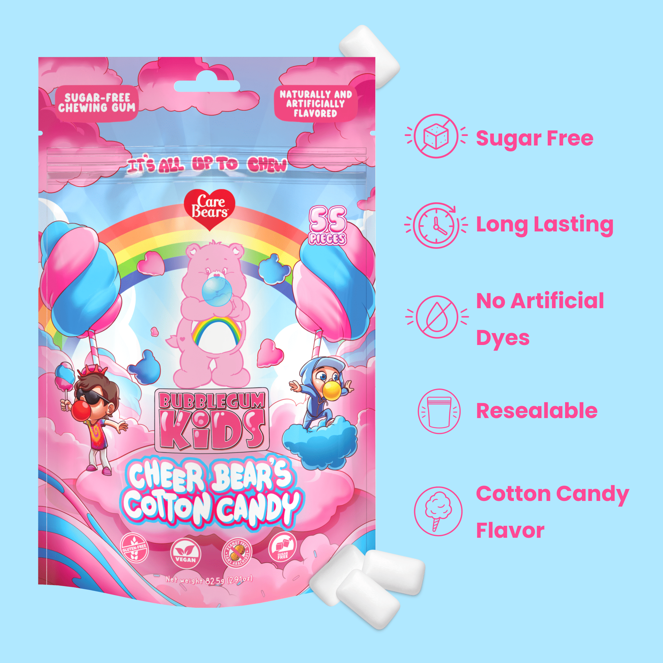 Cheer Bear's Cotton Candy Gum