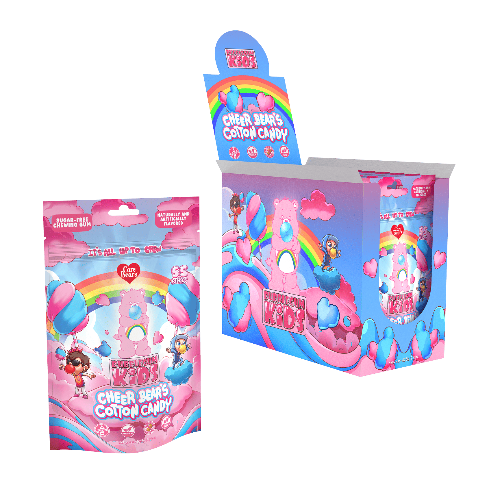 Cheer Bear's Cotton Candy Gum