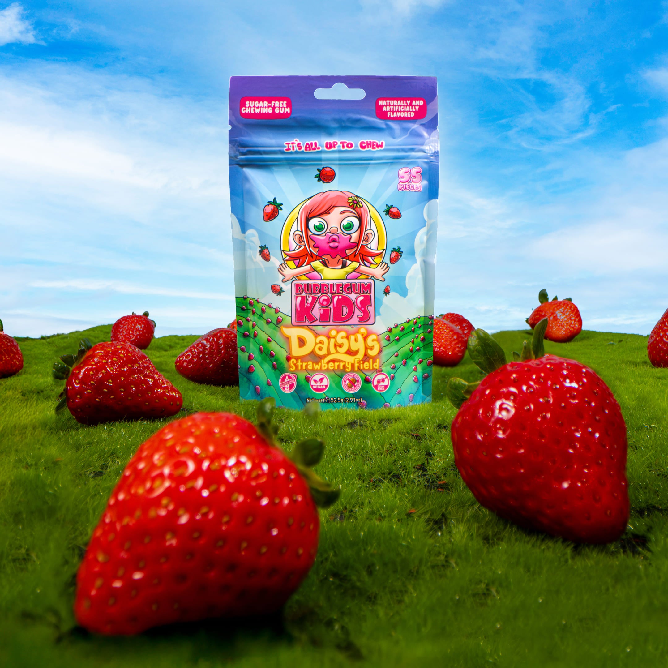 Daisy's Strawberry Field Gum