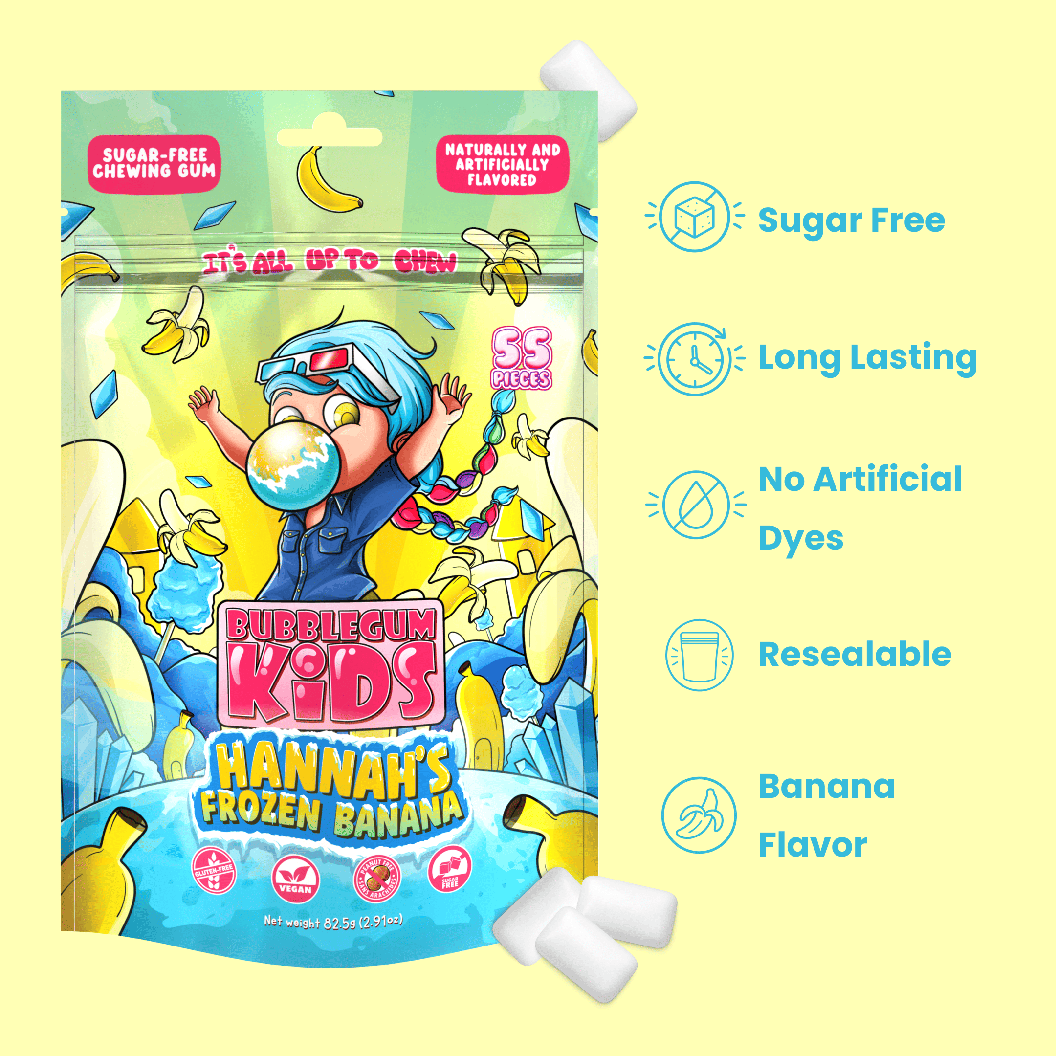 Hannah's Frozen Banana Gum