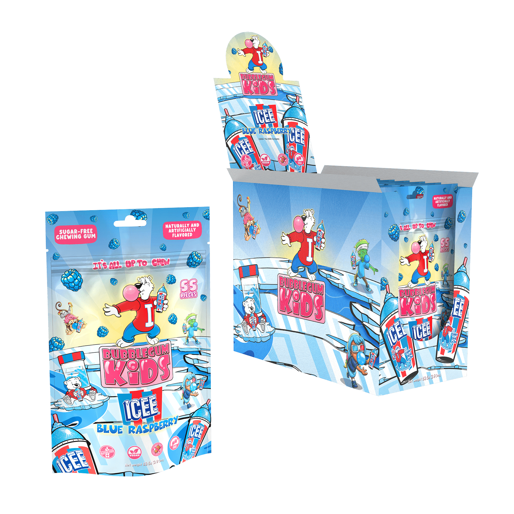 ICEE Blue Raspberry Gum