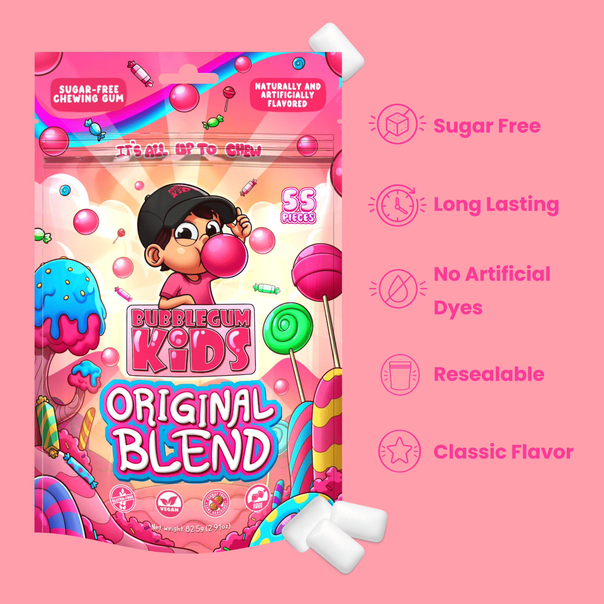 Bubblegum's Original Blend Gum – Bubblegum Kids