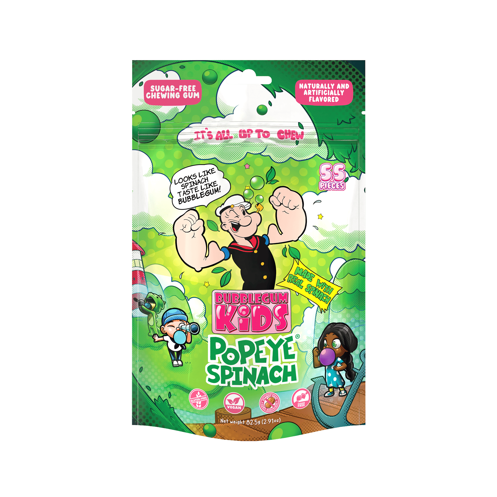 Popeye's Spinach Gum