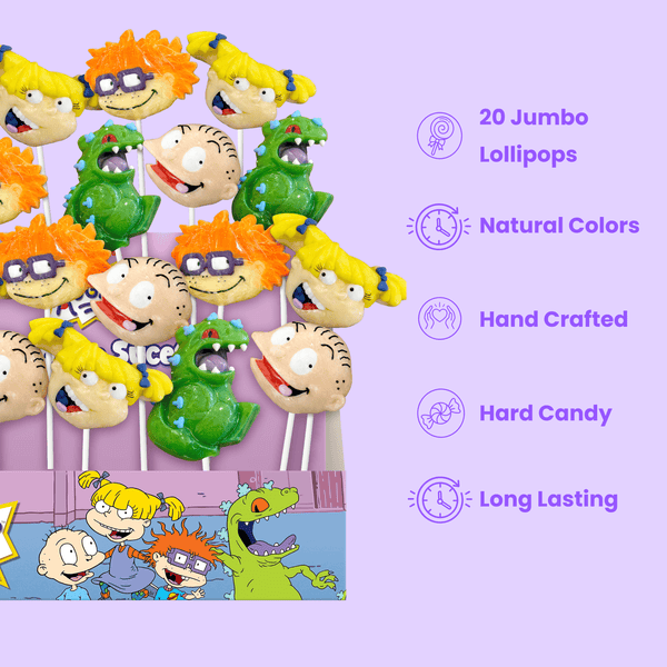 Rugrats Lollipops - 20 Piece Display – Bubblegum Kids
