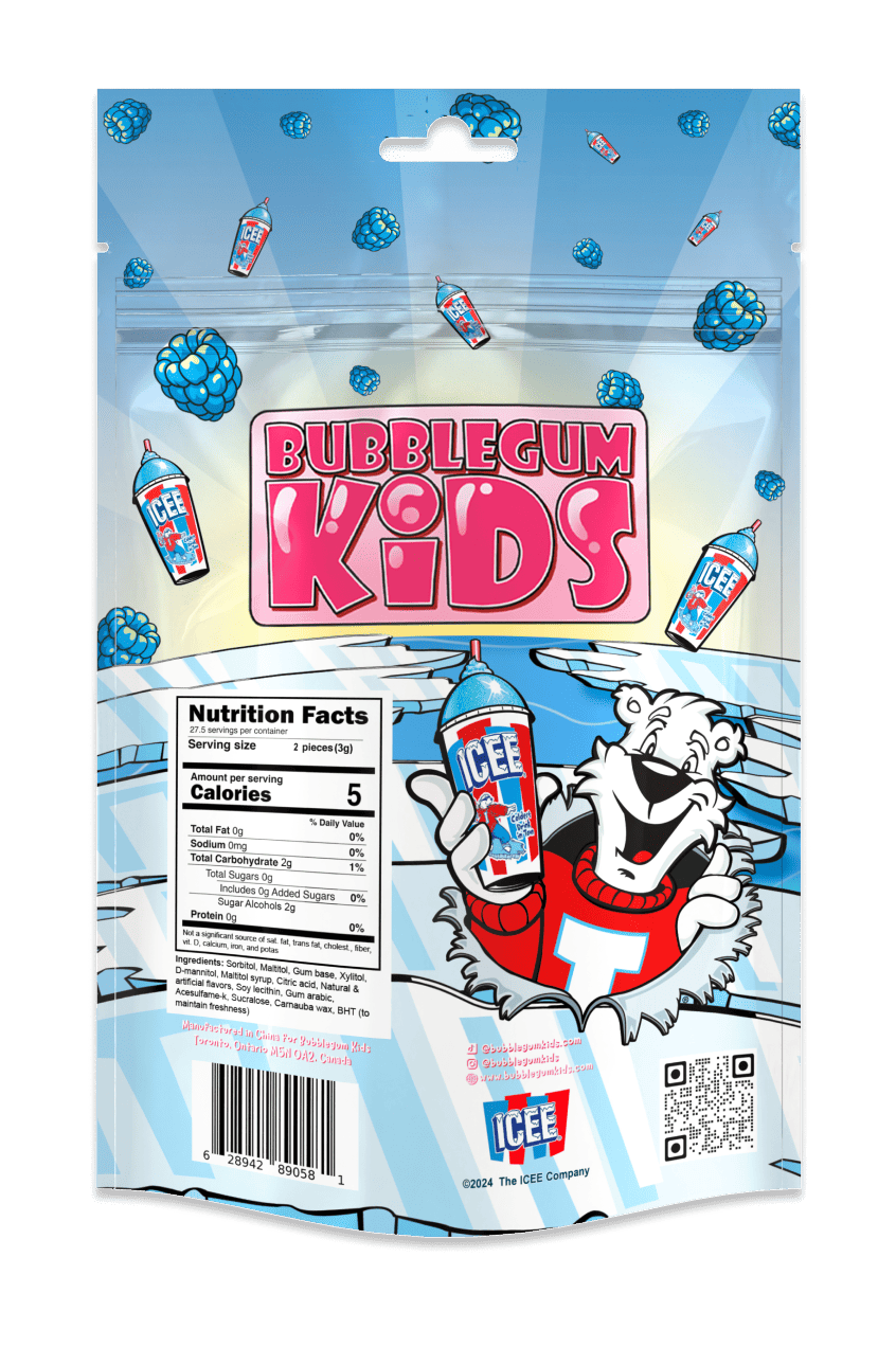 ICEE Blue Raspberry Gum – Bubblegum Kids