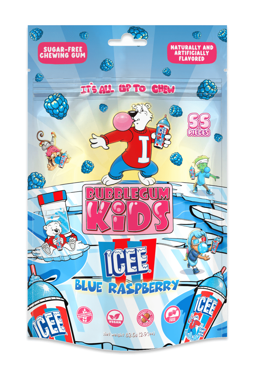 ICEE Blue Raspberry Gum – Bubblegum Kids