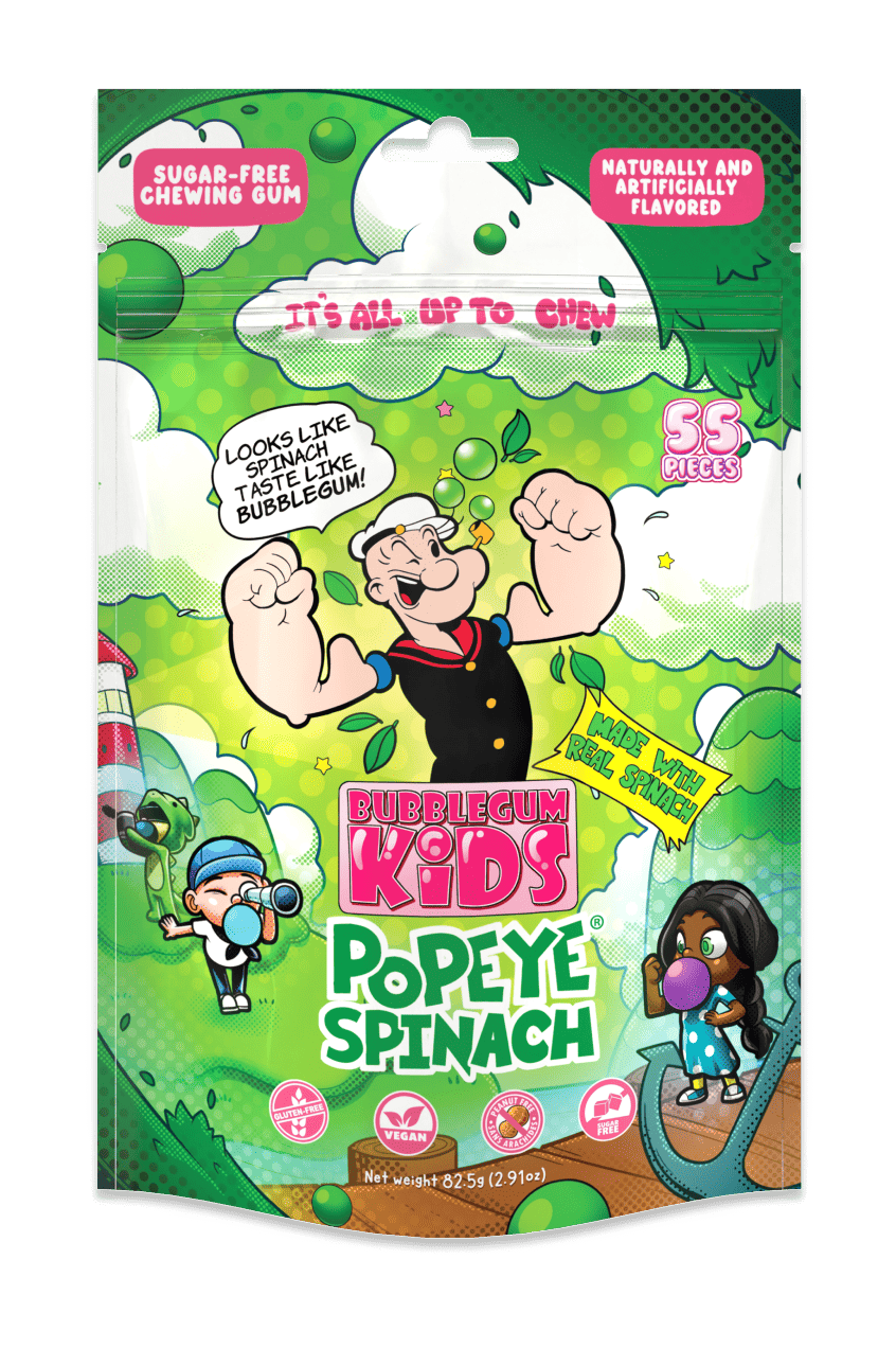 Popeye's Spinach Gum